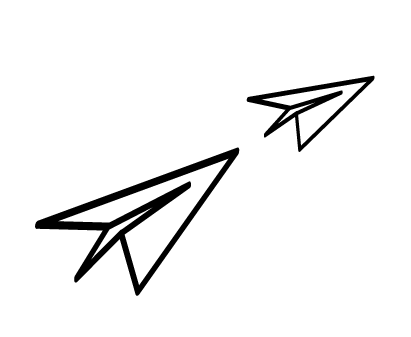 paper plane doodle